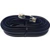 Maincore - Cavo ADSL piatto ad alta velocità per modem, cavo da RJ11 a RJ11 (disponibile in 1 m, 2 m, 3 m, 5 m, 10 m, 15 m, 20 m, 30 m), colore nero 7.5m Nero