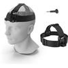 NEEWER Supporto a Fascia Testa Compatibile con GoPro Hero 13 12 11 10 9 8 Black 7 Silver 7 White, Head Mount Regolabile Accessori per Action Cam per Registrazione Video POV Ciclismo Surf, GP-71