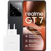 realme GT7 smartphone 12+512 GB, Processore Dimensity 9400e, Batteria titanica da 7.000 mAh, Ricarica ultra da 120 W, Display Pro-Esports da 6.000 nit, 8T LTPO, IP69, Black