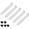 JSGHGDF 5 coperture PCI ventilate da 12 cm per case PC, slot posteriori, per migliorare i flussi d'aria ai booster di raffreddamento, copertura perforata bianca per PC