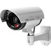 Technaxx Germany videocamera di sicurezza Dome Dummy CCD Cam Indoor Realistico Falso Sorveglianza CCTV LED rosso lampeggiante Lente fittizia e cavo TX-18