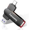 fanxiang fangxiang 256GB SSD Esterno - USB 3.2 +Tipo C - Unità a Stato Solido Portatile Ultra Veloce fino a 560MB/s - USB A + Tipo C 2 in 1 Memoria Stick per smartphone, Taptop, Tablet e altro - FF520