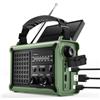ONLYEE Radio meteorologica di emergenza con alimentazione solare e manovella, AM/FM/NOAA, torcia a LED, luce di lettura, ricarica USB e SOS, attrezzatura di sopravvivenza per interruzioni di corrente e