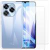 Shantime Set 2 Pellicole in Vetro Temperato + Custodia TPU Compatibile con Oukitel C50, Cover Antiurto e Proteggi Schermo Incluso