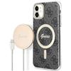CG MOBILE Guess Bundle GUBPN61H4EACSK - Custodia rigida per iPhone 11 da 6,1, stampa 4G, colore: Nero