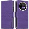 Shantime Custodia Portafoglio in Pelle Compatibile con IIIF150 Action A5 Pro, Cover Colorata Flip con Portacarte, Chiusura Magnetica Protettiva(Viola)
