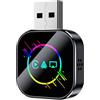 Generico Adattatore Per Mirroring Dello Schermo, Con Per Car-Play Cablata Integrata, 4,3x3x1 Cm, Adattatore Per Collegamento Specchio Per Car-Play Wireless 3 I N 1, Convertitore Per Mirroring Del Telefon