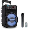 iDance Boombox + Wielen + Microfoon