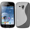 ebestStar - Cover Compatibile con Samsung Galaxy Trend S7560, S Duos S7562 Custodia Protezione S-Line Design Silicone Gel TPU Morbida e Sottile, Bianco [Apparecchio: 121.5 x 63.1 x 10.5mm, 4.0'']