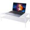 Generico Scrivania rialzata per laptop | Organizer per display per laptop, supporto per monitor di computer per monitor desktop, stampante per notebook, tastiera, dormitorio scolastico
