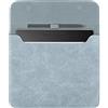 Youngme Borsa a manica in pelle scamosciata per eReader Kobo Elipsa 2E da 10,3 (versione 2023), custodia protettiva impermeabile portatile con passante per penna e chiusura magnetica (blu)