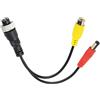 TPSOBRU Telecamera Retromarcia Auto Adattatore Convertitore Multiplo Per Cavo DC AV/CC Da 4 Pin Maschio/femmina Per RCA AV/femmina Telecamera Posteriore Monitor(4PinM-RCAw-DCm)