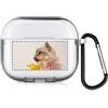 QIHENGPLUS Cover personalizzata per foto Compatibile con Apple AirPods 4, copertina morbida personalizzata con la tua immagine e il tuo testo (Semi-chiaro)