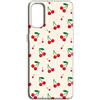Mixroom - Cover Custodia Back case In TPU Silicone Morbida Per SAMSUNG GALAXY A32 4G (Non per A32 5G) Fantasia Ciliegie N1030