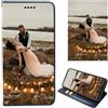 ZYLLER Cover Personalizzata per Samsung Galaxy A33 5G,Flip Cover in PU Pelle Premium,Supporto Slot Scheda Case,con la Tua Foto,Immagine o Scritta,per Galaxy A33 5G Personalizzata Custodia