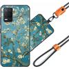 JEZSTHAI Cover Compatibile con Realme 8 5G Custodia in Silicone TPU Morbido con Cordino/Laccio Tracolla Cellulare,Antiurto AntiGraffio Protettiva Bumper Case con Disegno Motivi,Cover*A10