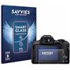savvies Pellicola Vetro per Canon EOS R50 | 3 Pezzi Chiara Protezione Schermo Made in Germany 9H Lamina di Vetro Anti Graffio Senza Bolle