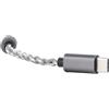 Fockety Cavo Adattatore USB Tipo C a 4,4 Mm Femmina Bilanciato, Cavo Adattatore Jack per Cuffie HiFi CX31993 Chip Cooperized Argento 384 KHz/32 Bit Cavo Adattatore Audio Tipo C a 4,4 Mm