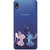 LA CASA DE LAS CARCASAS Custodia per Samsung Galaxy A10 Ufficiale di Lilo & Stitch - Angel & Stitch Beso per proteggere il tuo cellulare. Custodia in silicone flessibile con licenza ufficiale Disney