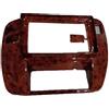 MASHRGX Mascherina Autoradio Da 9 Pollici Per Nissan Per Patrol Y61 1997-2006 Pannello 2 DIN Per Unità Principale Installazione Su Cornice Cruscotto Pannello stereo(LHD Wood grain)
