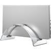 Generico Vertical Laptop Stand - 25x11x10cm Clear Dock Holder, Computer Organizer Gear | Vertical Laptop Stand For Desktops Laptops Office Home Daily Use Closed Laptops Desktops