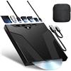 Wbacon Unità CD/DVD esterna 8 in 1 per laptop, lettore DVD esterno con caricamento a slot con porta SD/TF, masterizzatore CD esterno per laptop USB-A USB-C, masterizzatore CD/DVD portatile per laptop