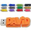 CLE USB FUN Chiavetta USB personalizzata con il tuo testo - il colore di tua scelta - USB 3.0 - 8 Go, 16 Go o 32 Go - un regalo originale e unico (16 GB, Arancione)