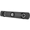 Topiky Soundbar, Computer Laptop Speaker Piccolo Altoparlante Professionale da 3,5 Mm Jack Universale per Notebook Adatto a Computer e Laptop (Nero)