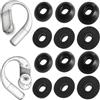 TENNMAK 12 gommini di ricambio in memory foam per auricolari OnePlus Buds 4 / Buds 3 / Buds Pro 3 / Buds Pro 2 / Nord Buds 3 / Nord Buds 3 Pro Earbuds 3 Pro, 6 paia, colore nero