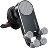 Hikaka Incredibile per telefono per auto Supporto per telefono pieghevole, cellulare per presa d'aria/strumento per auto, vivavoce forte e appiccicoso per tutti i telefoni cellulari (Air Outlet - Black)