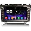 Erisin 8-Core 4GB RAM 64GB ROM Android 10 2 DIN Autoradio Bluetooth GPS per Honda CR-V Navigatore lettore CD Supporto Wireless CarPlay DSP WiFi Android Auto DAB+ TPMS OBD2 FM Radio RDS USB DVR 4G