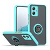 RankOne Custodia per Motorola Moto g54 / Motorola Moto g54 Power (6.5 Inches), Staffa ad Anello Base di Aspirazione Magnetica Cover per Cellulare Trasparente Opaca - Cielo blu