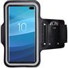 CoverKingz Porta cellulare da corsa per Samsung Galaxy S10+ (Plus) - Porta telefono corsa con tasca portach Galaxy S10 Plus - Portacellulare per correre Fascia braccio smartphone Nera