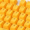 Benoon Keycaps, 106 Tasti PBT Ricambio Copritasti Retroilluminato In Tinta Unita Per Tastiera Meccanica Giallo