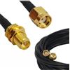TrAdE Shop Traesio Cavo per Antenna Wireless 10 Metri PROLUNGA Maschio Femmina WiFi RP-SMA