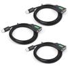 Waveshare Industrial USB to RS232 Serial Adapter Cable(3 PCS), USB Type A to DB9 Female Port, FT232RL Chip, 1.5m, for Industrial Control Equipment & Applications with High Communication Requirement