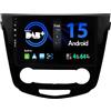BXLIYER SXAUTO『Built-in DAB』Android 15 IPS Autoradio Per Nissan Qashqai J11 X-Trail Rouge (2014-2018) - Senza fili CarPlay/Android Auto - 4G+64G - Camera + MIC - Fast-boot Volante 360-CAM - 2 Din 9 Pollici