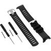 Milageto Silicone Cinturino di Ricambio a Sgancio Rapido per Orologi Suunto D4 / D4i Novo per Braccialetti da 5,7-8,6 Pollici - Nero