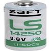 Saft LS14250 - Batteria 1/2 Li-SOCl2 (3,6 V, AA, confezione da 10 pezzi)