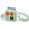 Generic Custodia protettiva in silicone per Yoto Mini 2024 Player Kids Audio Skin Cover con tracolla, facile da trasportare, vestibilità durevole (verde)