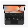 GUPENAA Custodia con Tastiera per Samsung Galaxy Tab S10FE Plus 13.1'' 2025, Supporto a Sbalzo Fluttuante Magic, Retroilluminazione A 7 Colori, Trackpad Integrato,Nero,English