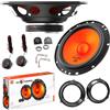 EvoTuning Kit Casse Altoparlanti Anteriori per Fiat Panda 169 dal 2003 al 2011, compatibile con JBL Stage 162CF, Set 2 Woofer 165 mm +2 Tweeter con Griglie dedicate +2 Anelli e Cavi Connettori