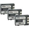 vhbw 3x batteria compatibile con Canon Legria HV20, HF R17, HV30, HF R18, HV40, HF R16, MD110, HG10 videocamera camcorder (600mAh, 7,2V, Li-Ion)