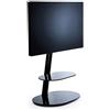 Itb Solution Tower Supporto Tv, Nero Raggrinzito, H 115 cm