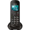 Maxcom MM35D SE - 2G - Pulsante grande - Telefono da scrivania senza fili per casa e ufficio con scheda SIM, caricabatterie da tavolo USB-C - Spina UK - Nero