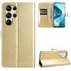 BellaCase Custodia Oukitel C68 [Custodia portafoglio] [Staffa] [Slot per schede] [Flip Cover magnetica] Compatibile con lo smartphone Oukitel C68(D'oro)