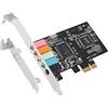 LOOR Scheda audio PCIe 5.1, Scheda Surround PCI Audio SteReO 3D con Ad Alta Prestazioni Sonora Scheda Audio PC CMI8738