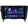 WOMGKDA 9 Pollici Android 13 Autoradio per Nissan Qashqai J11 X-Trail 3 T32 2013-2017 Navigazione GPS Touch screen con Bluetooth SWC FM RDS Radio AHD WIFI DVR Ventola di raffreddamento(2+32G)