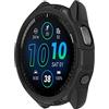 xhKJO Silicone Cover compatibile con Garmin Forerunner 965 Custodia, Morbida TPU Protettivo Case Skins Copertura Resistente Shell,Watch Shell per Garmin Forerunner 965 Watch Accessories (nero)
