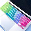 Batianda Cover per tastiera in silicone sfumato per MacBook Pro 13 M1 M2 2022 2020 Release A2338 A2289 A2251 e MacBook Pro 16 A2141 2019, colorato